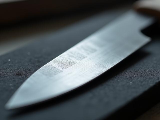 Customer's pre-shaped blade blank after professional grinding service